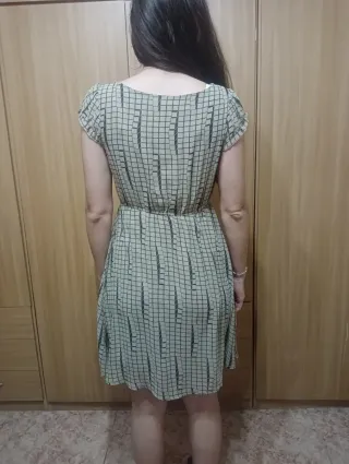 Vestido vintage de manga corta