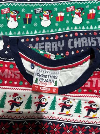 Pack 2 Pijamas Navideños Pingüinos