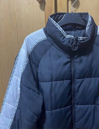 Casaco Fila quente preto e cinza