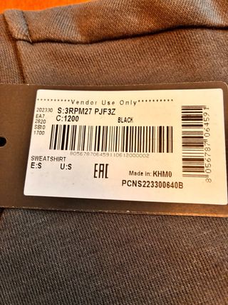 Sudadera Emporio Armani Marrón/Gris