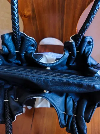 Borsa vintage anni 2000 bianca e nera