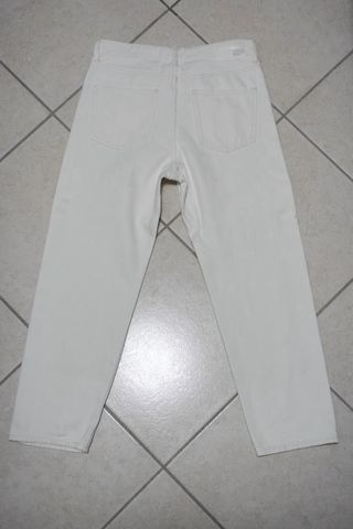 Jeans Bershka Uomo Straight Bianco Panna