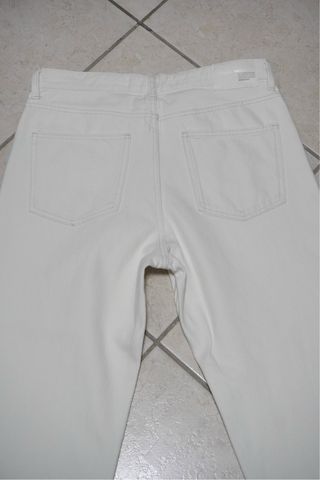 Jeans Bershka Uomo Straight Bianco Panna
