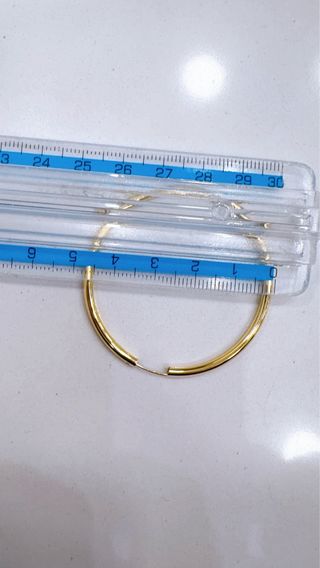 Orecchini a cerchio in oro giallo 18kt 750