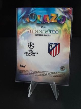 Lote 2 Tarjetas Sergio Agüero Atlético de Madrid