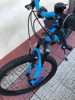 Bicicleta Montaña Decathlon 24 Azul