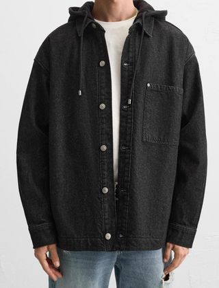 Chaqueta Zara Negra con Capucha