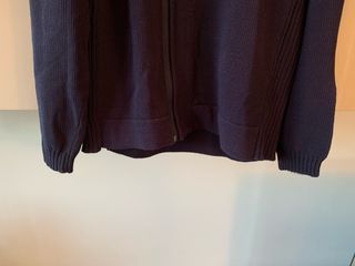 Cardigan Zara Uomo Tg S/M Blu misto cotone