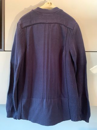 Cardigan Zara Uomo Tg S/M Blu misto cotone