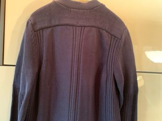 Cardigan Zara Uomo Tg S/M Blu misto cotone