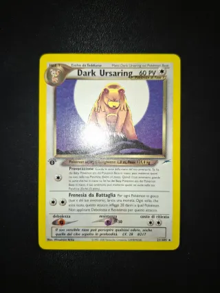 Dark Ursaring Neo Destiny Prima Edizione