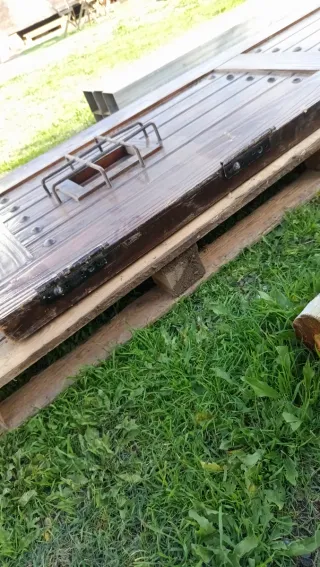 Puertas madera maciza antiguas