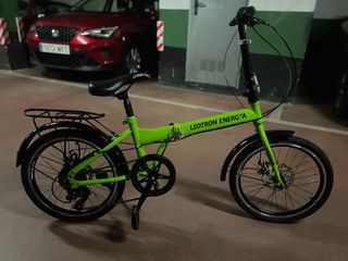 Bicicleta Plegable Leotron Energya Verde