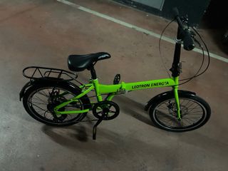 Bicicleta Plegable Leotron Energya Verde