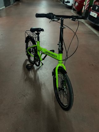 Bicicleta Plegable Leotron Energya Verde