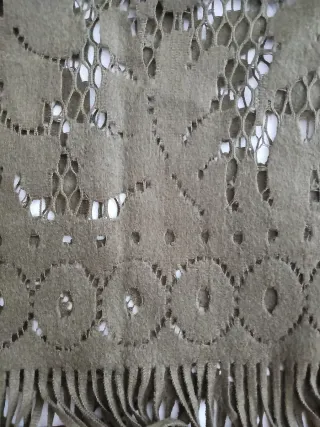 Sciarpa/stola donna verde militare invernale