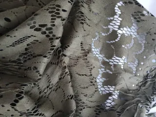 Sciarpa/stola donna verde militare invernale