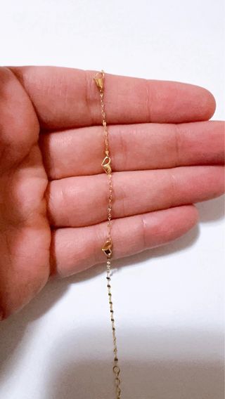 Bracciale con Cuori in Oro Giallo 18kt 750