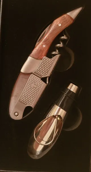 Set 2 pezzi accessori vino