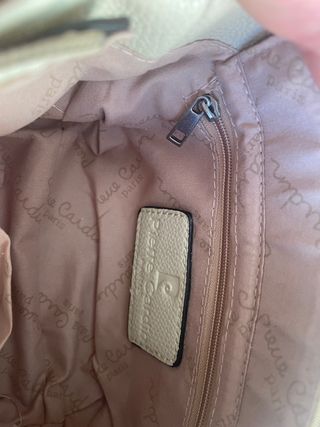 Bolso Pierre Cardin Beige Cadena