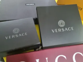 Scatole firmate originali Gucci, Versace, LV