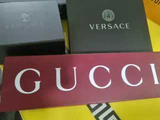Scatole firmate originali Gucci, Versace, LV