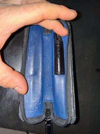 Astuccio portapenne Montblanc in pelle