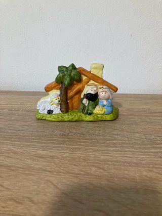 Piccolo presepe ceramica decorato