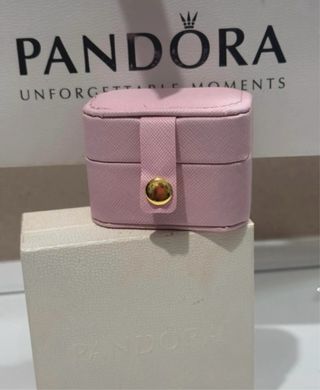 Pandora Orecchini e Anello Cuore + Portagioie Rosa