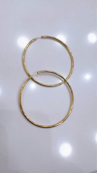 Orecchini cerchio in oro giallo 18kt 750