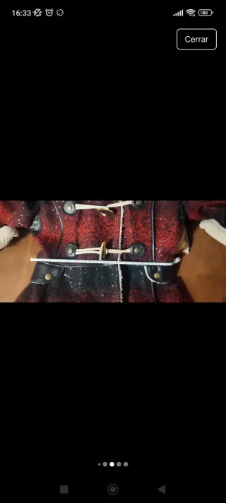 Abrigo Holy Preppy Rojo y Negro