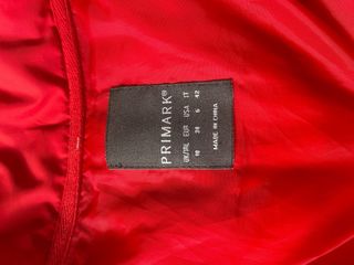 Chaqueta Acolchada Roja Primark Talla L