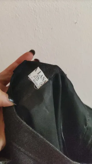 Gonna Pura Lana Vintage Grigia