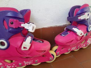 Patines Oxelo Talla 28-30 Rosa/Morado