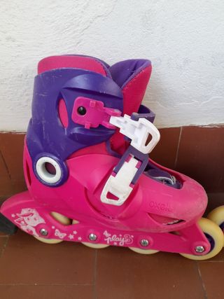 Patines Oxelo Talla 28-30 Rosa/Morado