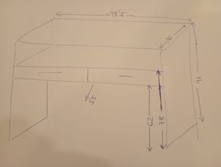 Escritorio Plegable Blanco ideal teletrabajo
