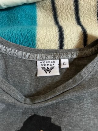 Camiseta Wonder Woman Manga 3/4 Talla XL