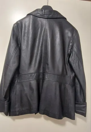 Giacca Vintage Pelle Nera