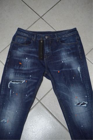 Piazza Italia Jeans Blu Lavato Tapered