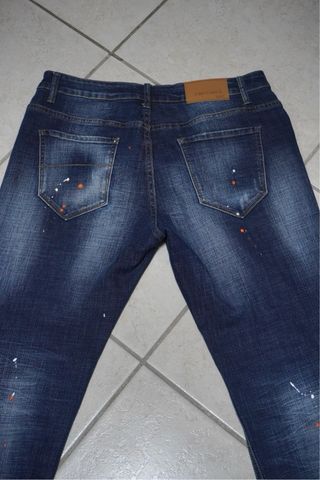 Piazza Italia Jeans Blu Lavato Tapered