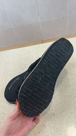 Ciabatte GIOS EPPO nere con paillettes