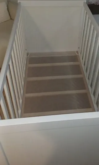 Cuna Ikea Blanca Madera Bebé