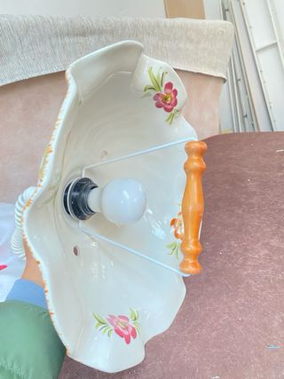 Lámpara de techo floral vintage