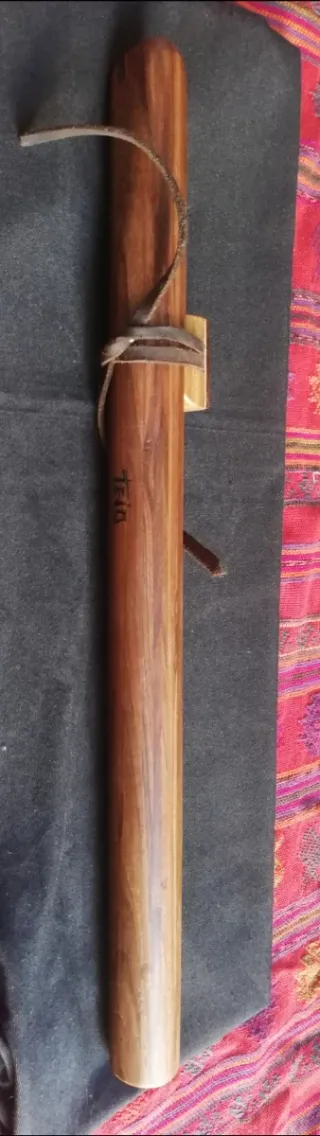 Flauta Nativa F#m 432Hz Nogal Negro