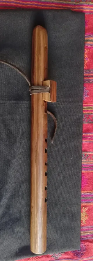 Flauta Nativa F#m 432Hz Nogal Negro