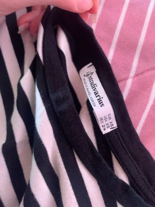 Camiseta rayas blanco y negro talla XS