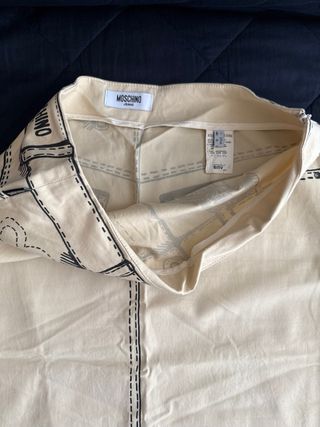 Falda Moschino Beige/Negro