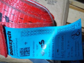 2 Cinghie di ancoraggio DOLEZYCH 2500 daN - 7,9m