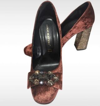 Scarpe gioiello Paolo Mattei marroni/oro