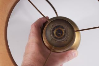 Coppia abat-jour vintage ottone anni '60 MCM